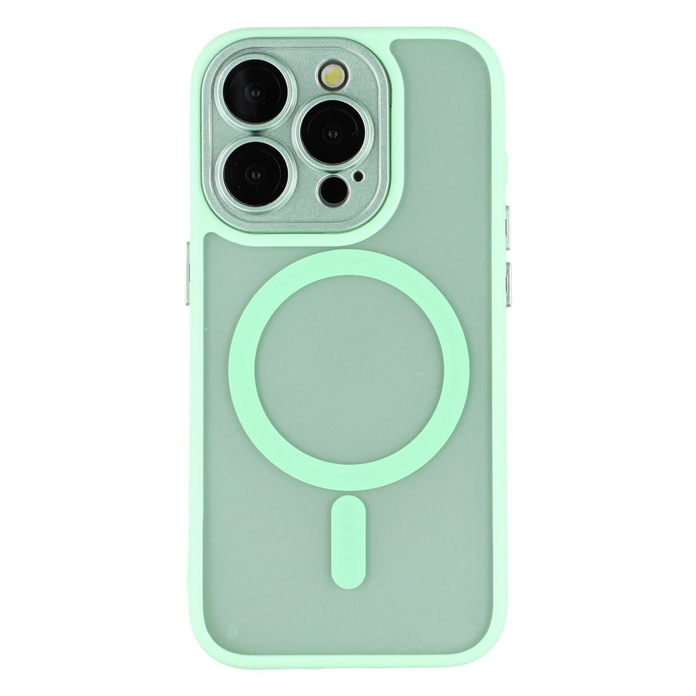iPhone 13 pro Frosted Magnetic Case light green 01
