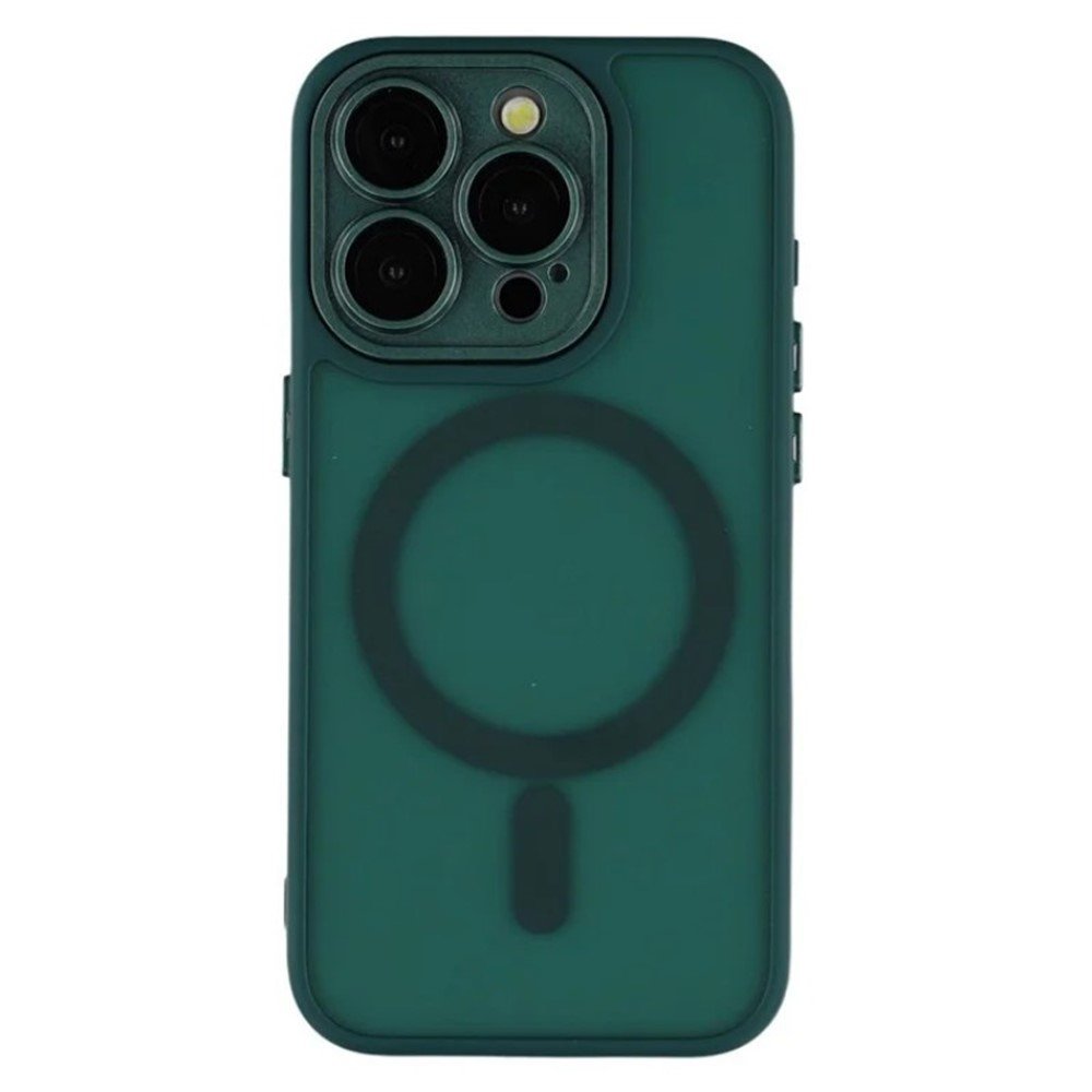 iPhone 14 pro max Frosted Magnetic Case Dark Green 01