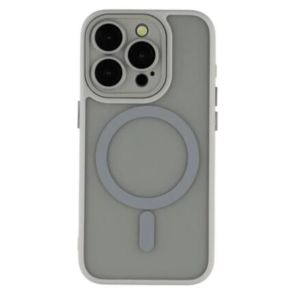 iPhone 14 Pro Frosted Magnetic Case - Grey