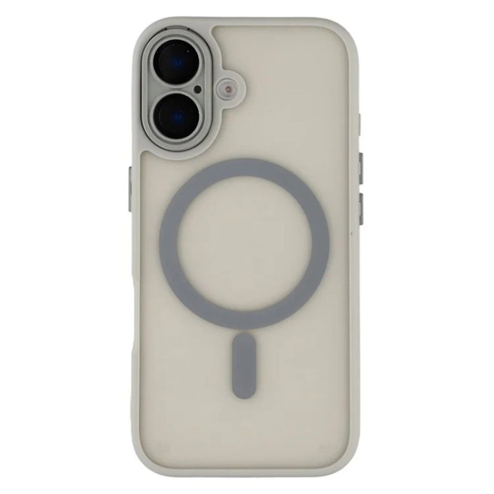 iPhone 16 Plus Frosted Magnetic Case grey 01