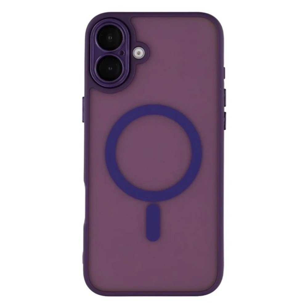 iPhone 16 Plus Frosted Magnetic Case purple 01