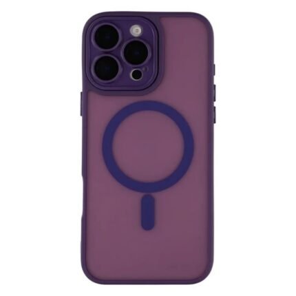 iPhone 16 Pro Max Frosted Magnetic Case - Purple