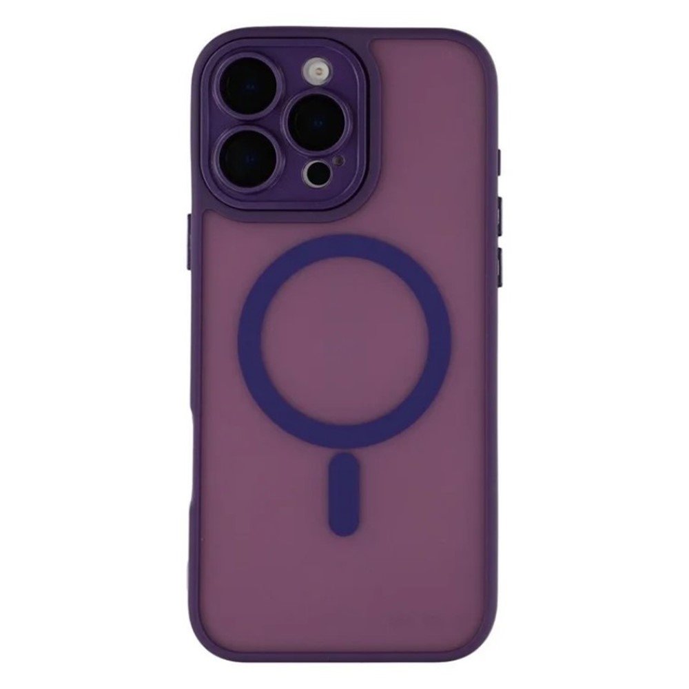 iPhone 16 Pro Max Frosted Magnetic Case Purple 01