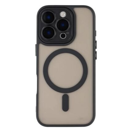 iPhone 16 Pro Frosted Magnetic Case - Black