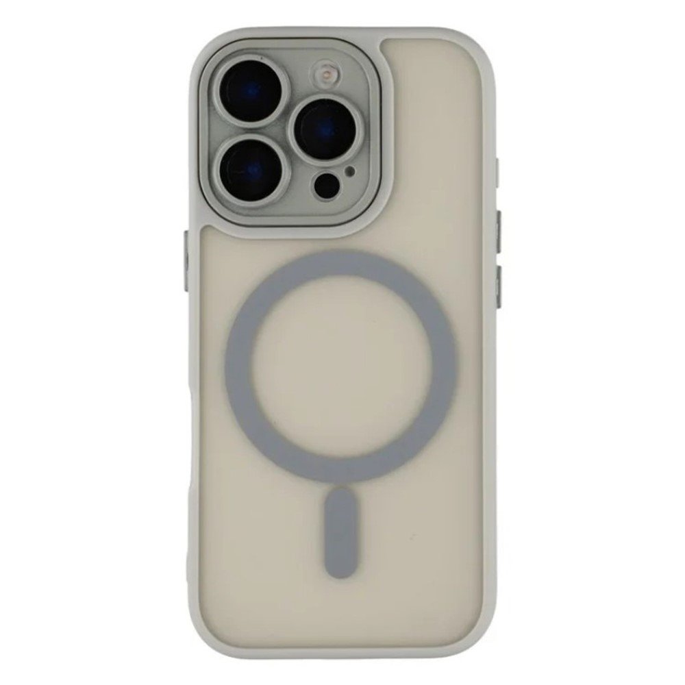 iPhone 16 Pro Max Frosted Magnetic Case grey 01