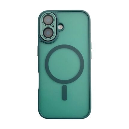 iPhone 17 Frosted Magnetic Case - Dark Green
