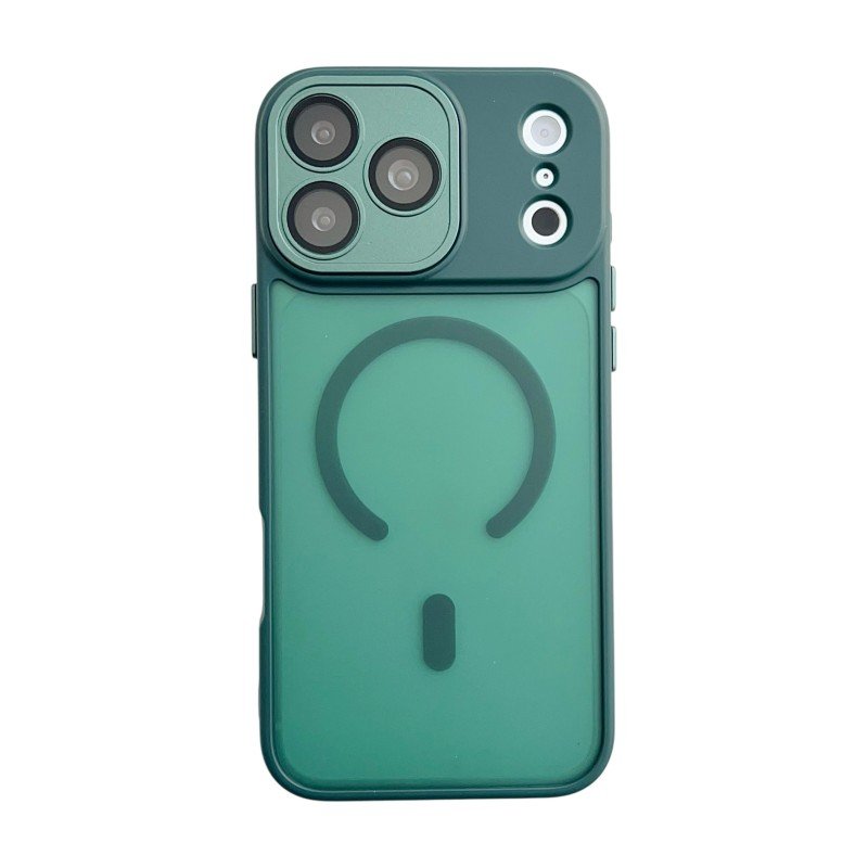 iPhone 17 Pro Frosted Magnetic Case Dark Green 01