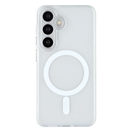 Samsung Galaxy S24+ Frosted Magnetic Case - Transparent White
