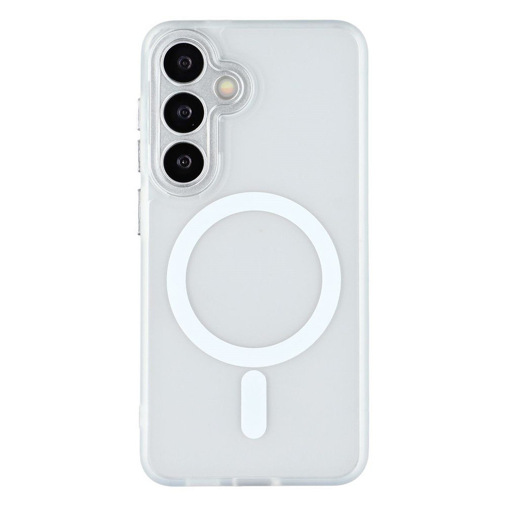 Samsung Galaxy S25 Frosted Magnetic Case transparent white 01