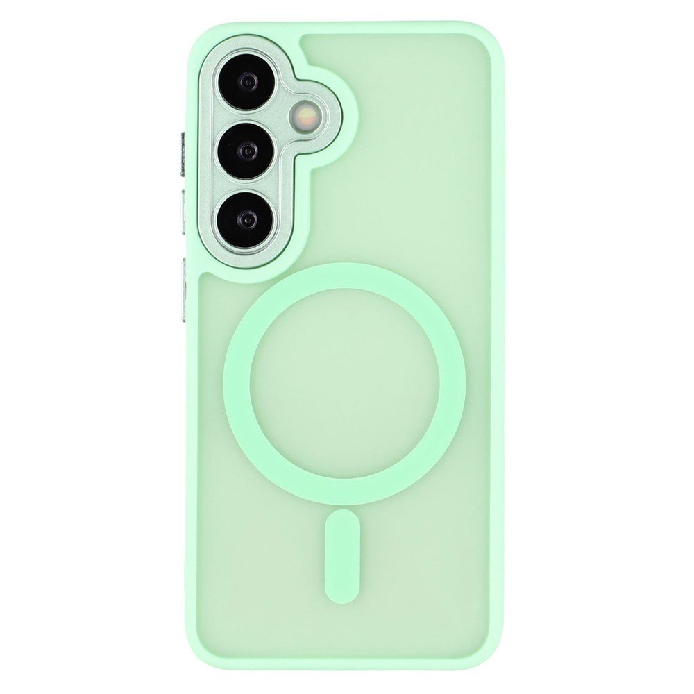 Samsung Galaxy S25 plus Frosted Magnetic Case ligt green 01