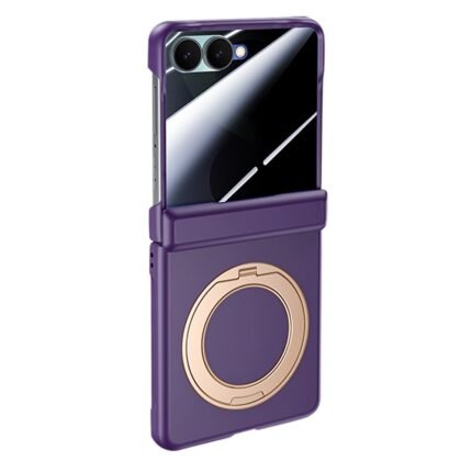 Samsung Galaxy Z Flip 8 Magnetic Rotating Kickstand Case - Purple