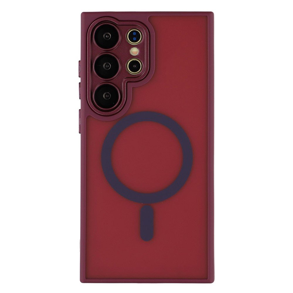 samsung galaxy s23 ultra frosted magnetic case red 01